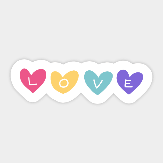 L O V E Sticker by MustardKitty